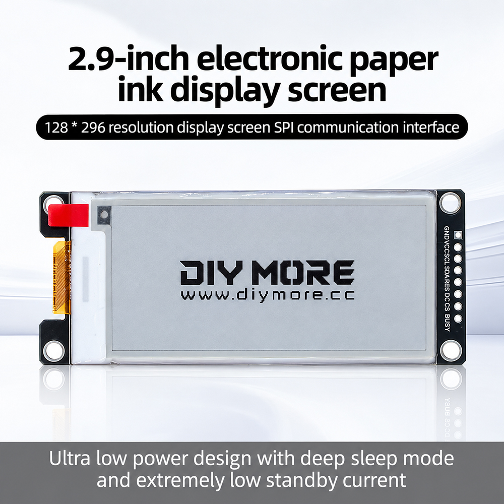 Display Epaper 2.9 - Display 2.9'' Nero Bianco Rosso Giallo