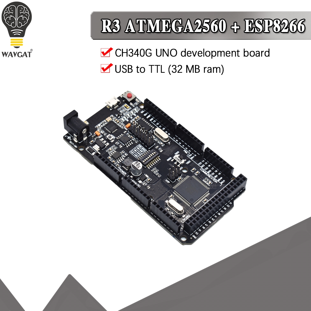 Mega2560 + WiFi R3 ATmega2560  - Esp8266 Nodemcu Board recensione e prezzo