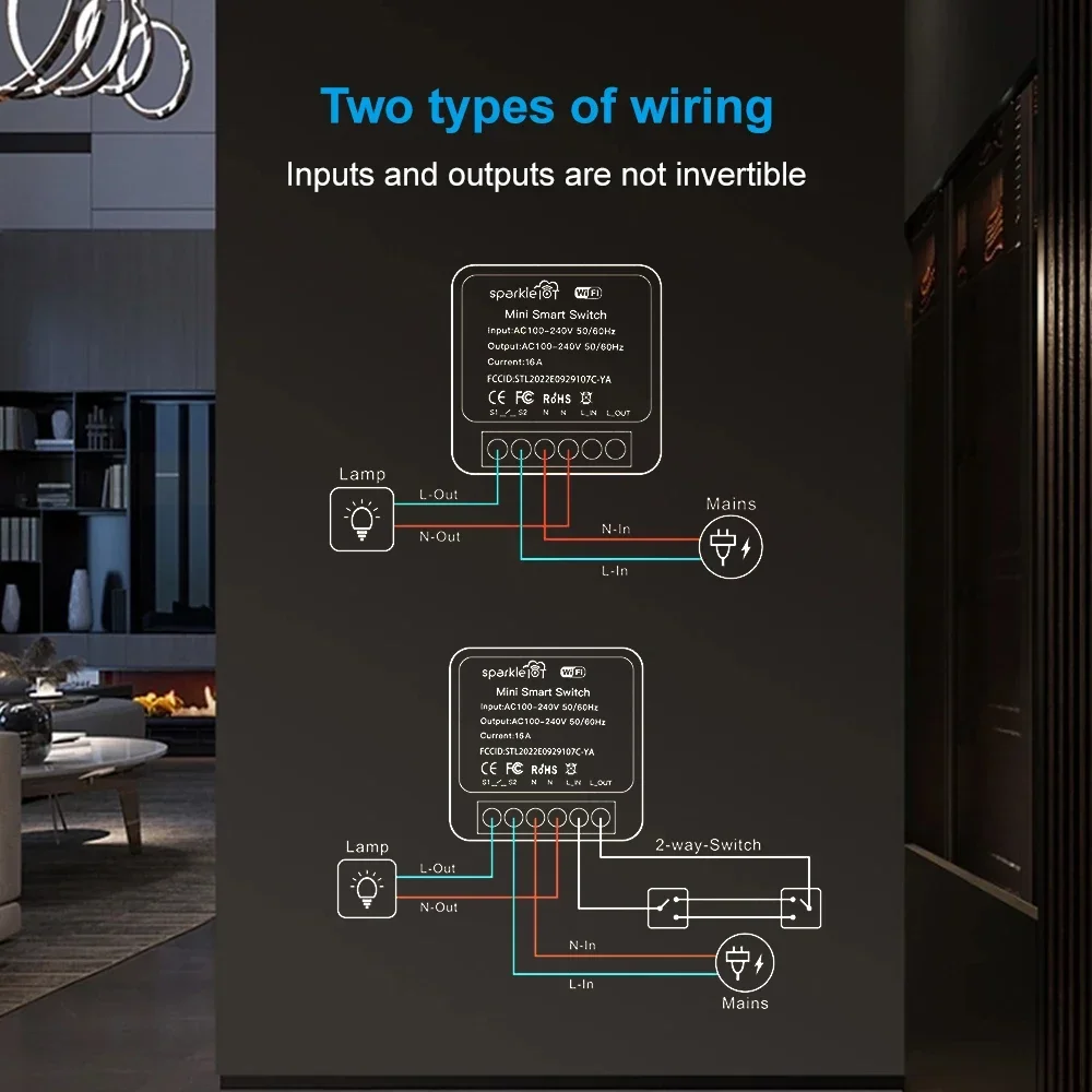 16A Matter WIFI Smart Switch R - Home Automation Tutorial recensione e prezzo